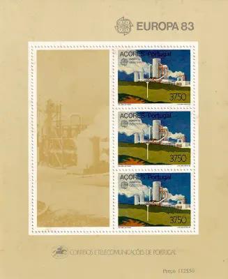 Portugal Azores 1983 EUROPA Stamps - Inventions (SS/3v). MNH** Portugal Azores 1983 EUROPA Stamps - Inventions (SS/3v). MNH**
