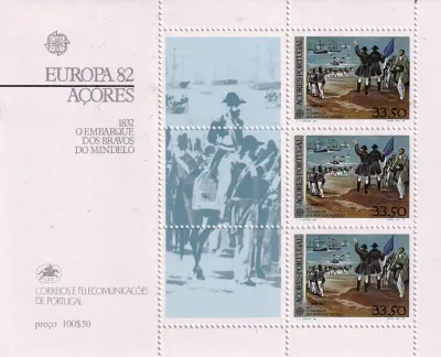 Portugal Madeira 1982 EUROPA Stamps - Historic Events (SS/3v). MNH** Portugal Madeira 1982 EUROPA Stamps - Historic Events (SS/3v). MNH**