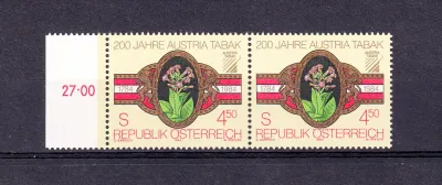 Austria 1984 The 200th Anniv of Austria Tabak. MNH (**) Austria 1984 The 200th Anniv of Austria Tabak. MNH (**)