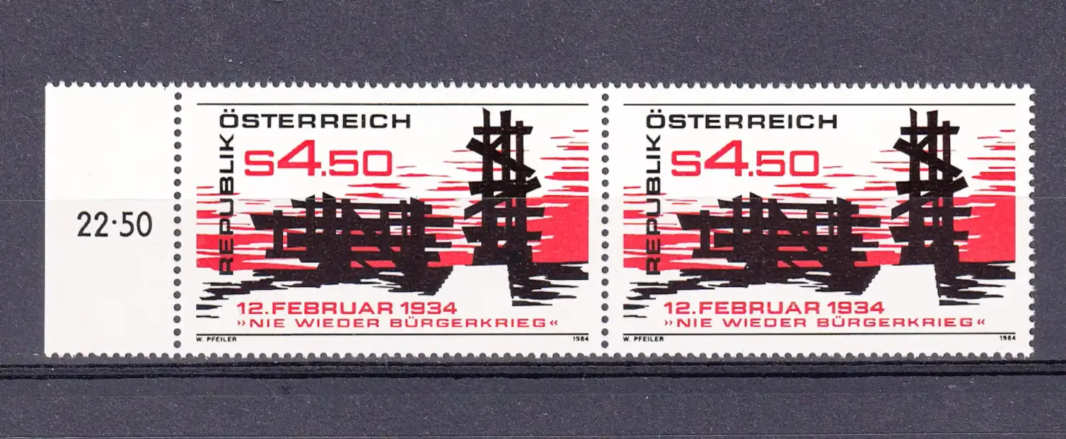Austria 1984 Civil War Never Again. MNH (**)