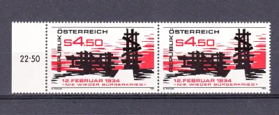 Austria 1984 Civil War Never Again. MNH (**) Austria 1984 Civil War Never Again. MNH (**)