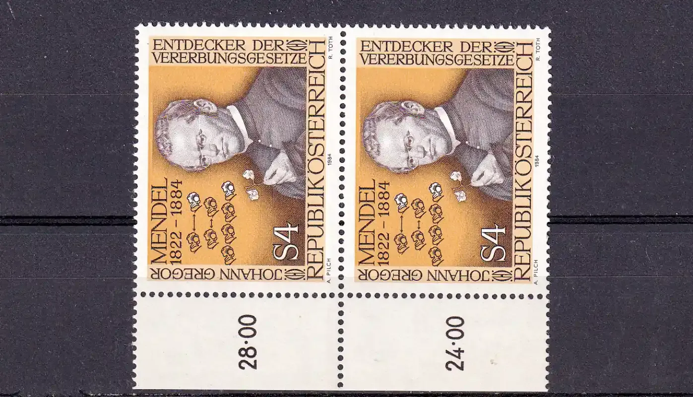 Austria 1984 The 100th Anniv of the Death of Johann Gregor Mendel. MNH (**)