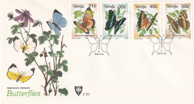 Venda 1990 Butterflies FDC Venda 1990 Butterflies FDC