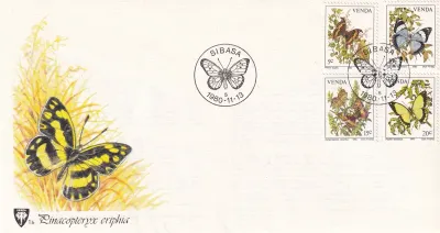 Venda 1980 Butterflies FDC Venda 1980 Butterflies FDC