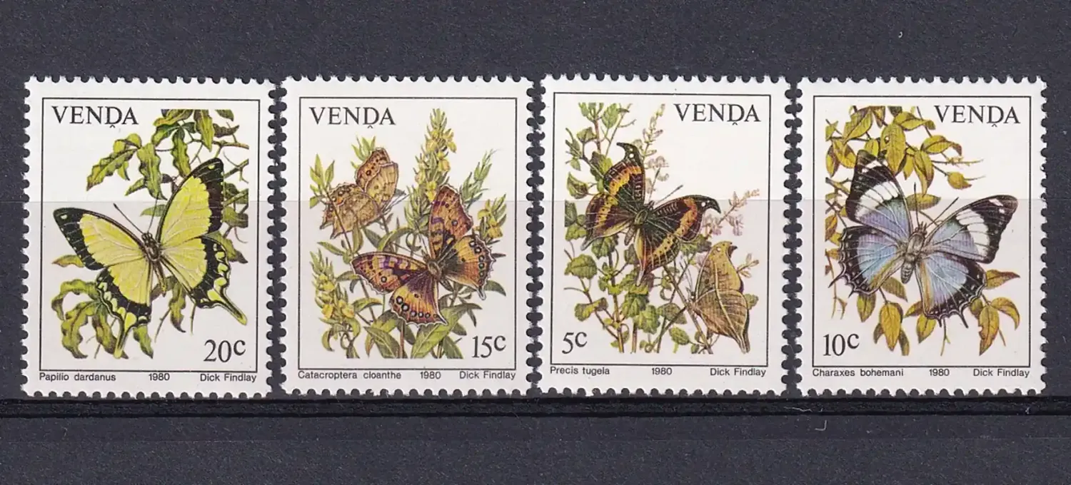 Venda 1980 Butterflies MNH(**)
