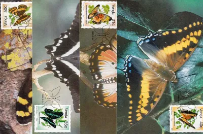Venda 1990 Butterflies Maxi-Cards Venda 1990 Butterflies Maxi-Cards