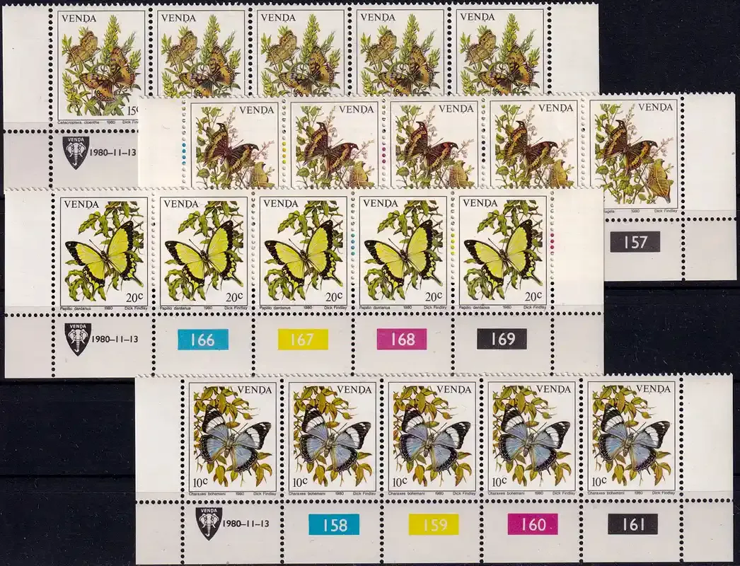 Venda 1980 Butterflies (C/Block) MNH(**)