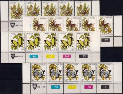 Venda 1980 Butterflies (C/Block) MNH(**) Venda 1980 Butterflies (C/Block) MNH(**)