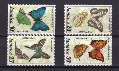 Jamaica 1978 Butterflies. MNH(**) Jamaica 1978 Butterflies. MNH(**)