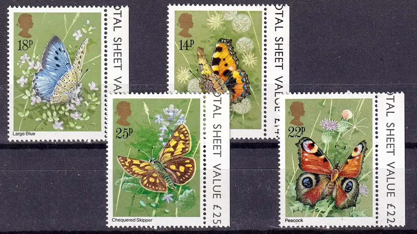 Great Britain 1981 Butterflies. MNH(**)