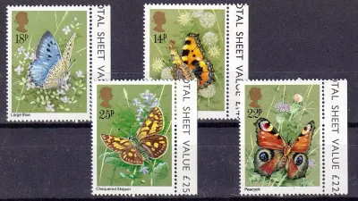 Great Britain 1981 Butterflies. MNH(**)