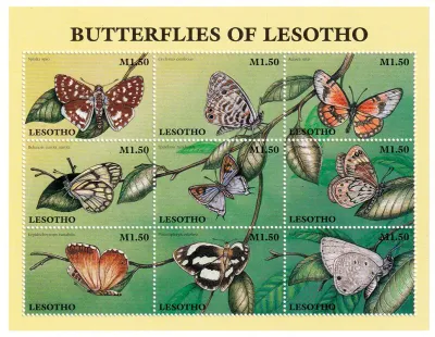 Lesotho 1997 Butterflies. MNH(**) Lesotho 1997 Butterflies. MNH(**)