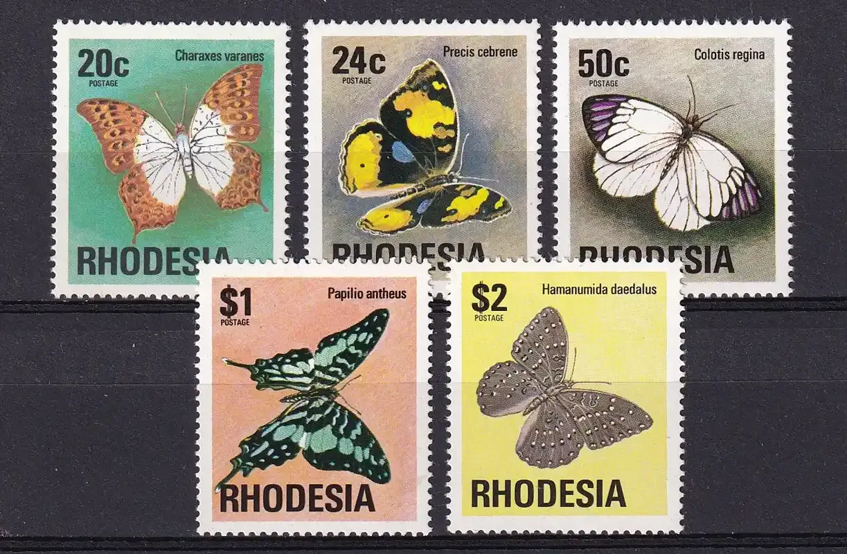Rhodesia 1974 Butterflies. MNH(**)