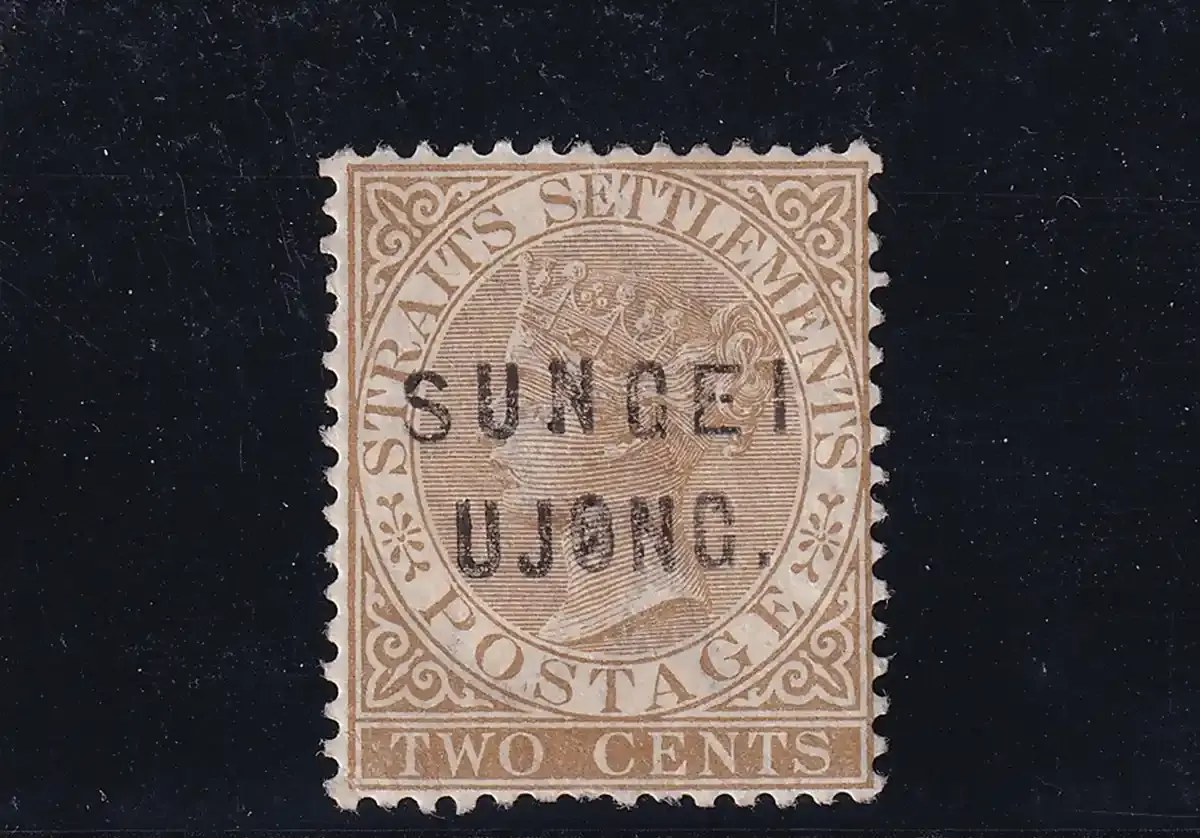 Sungei Ujong 1883 Straits Settlements Overprinted. 2c with a dot after "UJONG". Rare Sungei Ujong 1883 Straits Settlements Overprinted. 2c with a dot after "UJONG". Rare