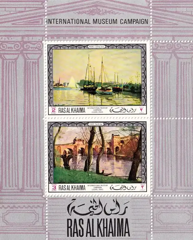 United Arab Emirates (Ras Al-Khaimah) 1968 Paintings from the National Gallery, London. MNH(**)