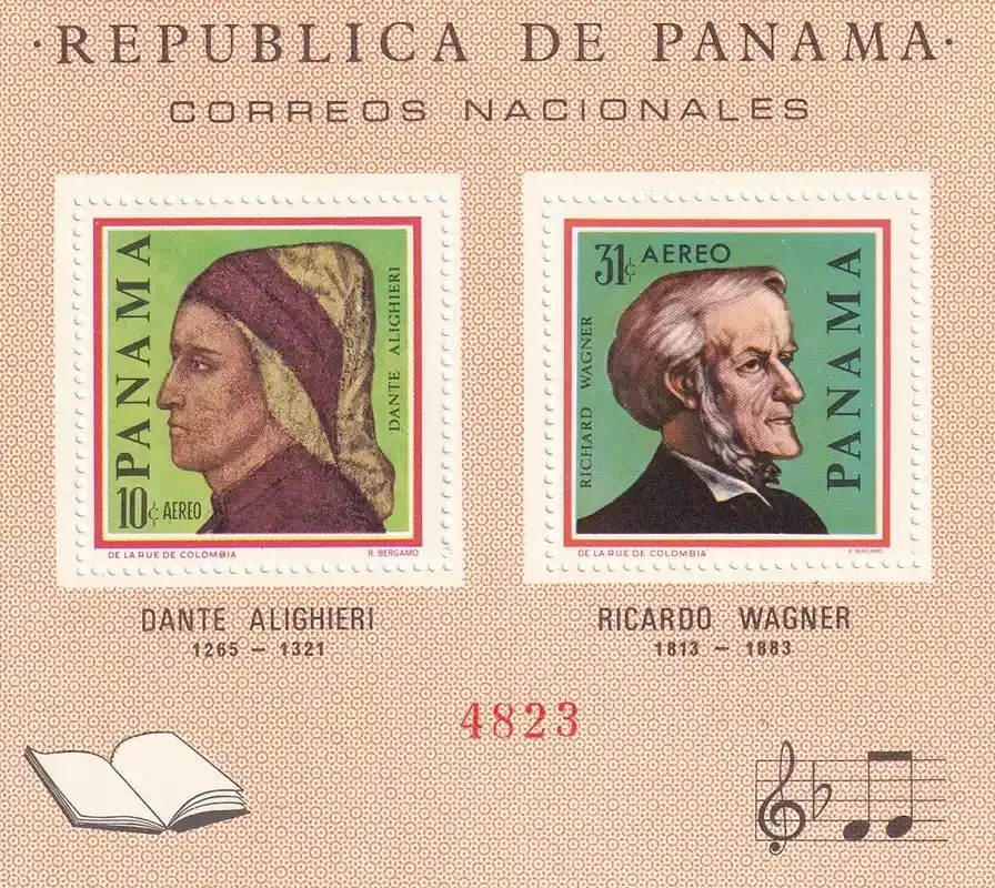 Panama 1966 Famous Writers and Composers (SS). MNH(**)
