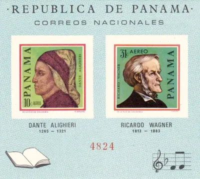 Panama 1966 Famous Writers and Composers. Imperf (SS). MNH(**)