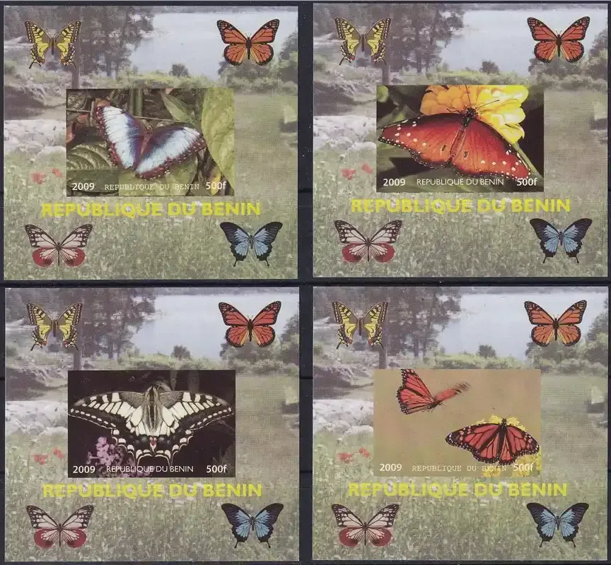 Benin 2009 Butterflies. Proof Set. MNH(**)