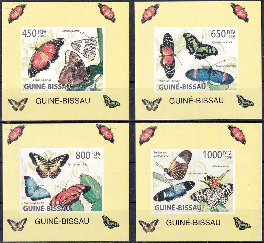 Guinea-Bissau 2009 Butterflies. Proof Set. MNH(**)