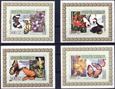 Guinea-Bissau 2007 Butterflies. Proof Set. MNH(**) Guinea-Bissau 2007 Butterflies. Proof Set. MNH(**)