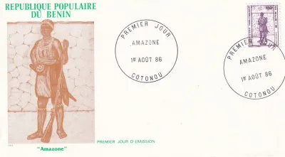 Benin 1986 Amazon. FDC x 2 Benin 1986 Amazon. FDC x 2
