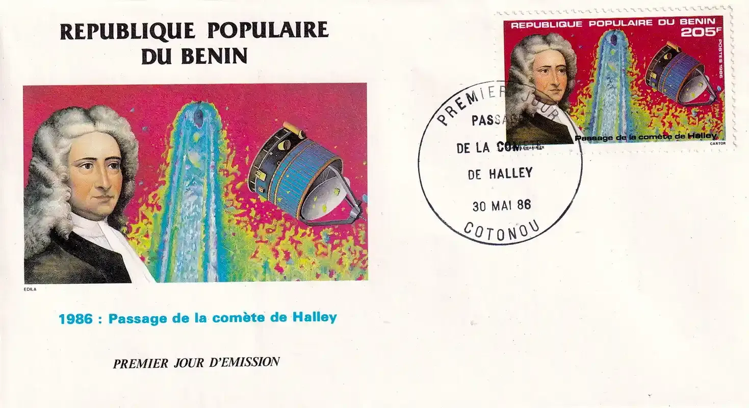 Benin 1986 Appearance of Halley's Comet. FDC
