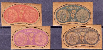 Bahamas 1968 Gold Coins commemorating the First General Election under the New Constitution. MLH (*)