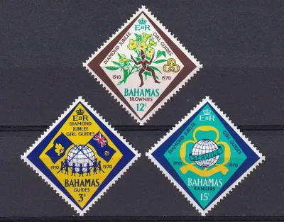 Bahamas 1970 The 60th Anniv of the Girl Guides' Association. MLH (*)
