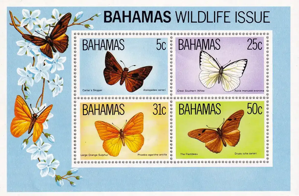 Bahamas 1983 Wildlife - Butterflies. MNH (**) Bahamas 1983 Wildlife - Butterflies. MNH (**)