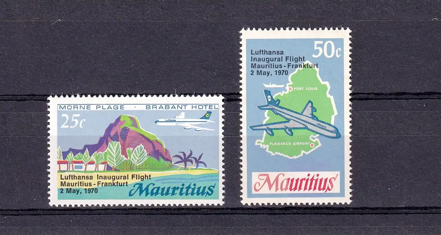 Mauritius 1970 Inauguration of Lufthansa Flight, Mauritius-Frankfurt. MNH(**)