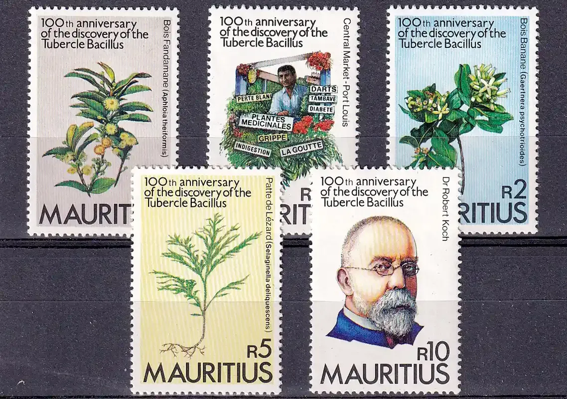 Mauritius 1982 The 100th Anniv of Robert Koch's Discovery of Tubercle Bacillus. MNH(**)