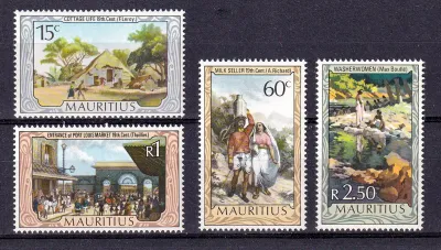 Mauritius 1975 Paintings - Everyday Life on Mauritius. MNH(**) Mauritius 1975 Paintings - Everyday Life on Mauritius. MNH(**)