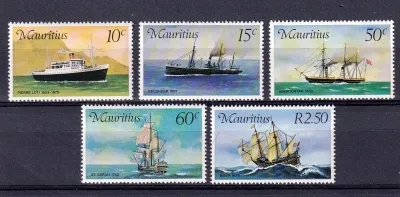 Mauritius 1976 Mail Ships. MNH(**) Mauritius 1976 Mail Ships. MNH(**)