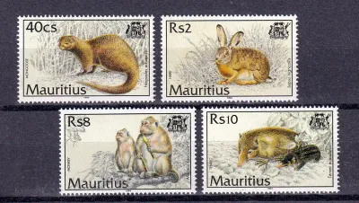 Mauritius 1994 Mammals (4v), FDC Mauritius 1994 Mammals (4v), FDC