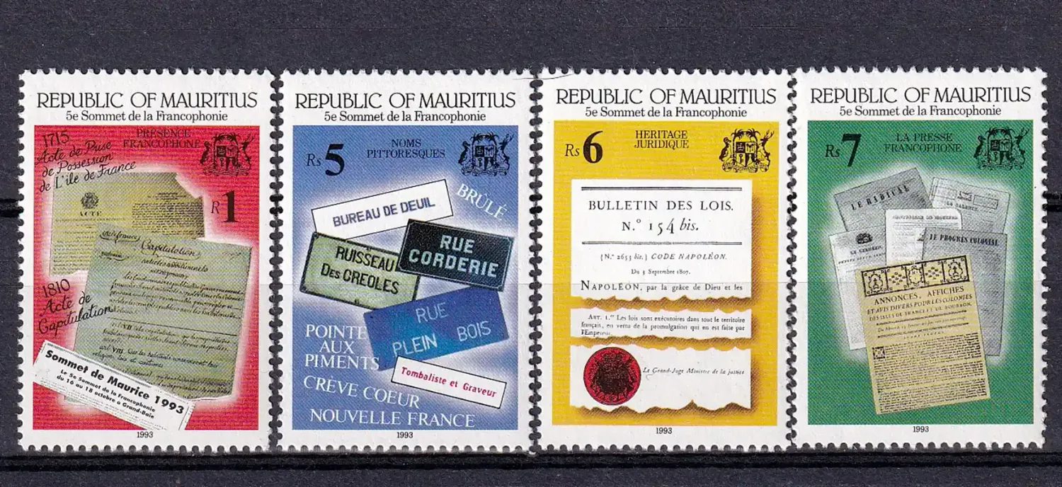 Mauritius 1993 The 5th Summit of French-speaking Nations. MNH(**)