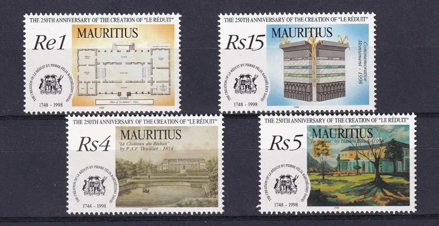 Mauritius 1998 The 250th Anniv of Château Le Réduit by Pierre David. MNH(**)