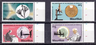 Mauritius 1978 The 50th Anniversary of the Discovery of Penicillin. MLH(*) Mauritius 1978 The 50th Anniversary of the Discovery of Penicillin. MLH(*)