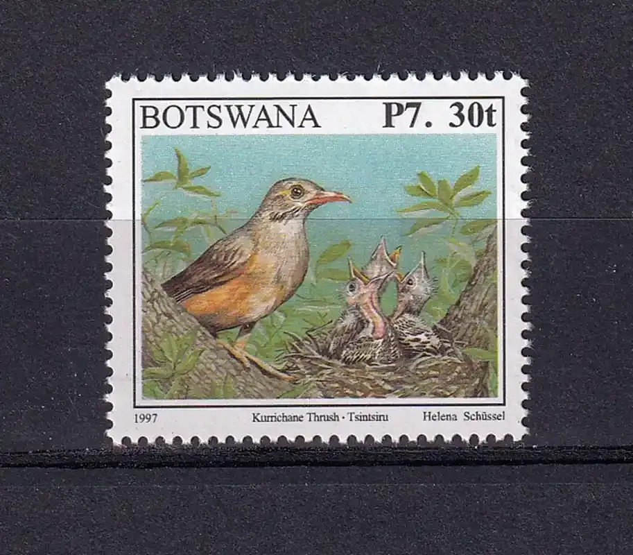 Botswana 2013 Def/Birds - 7.30/30t (surcharge of 1997). MNH(**)