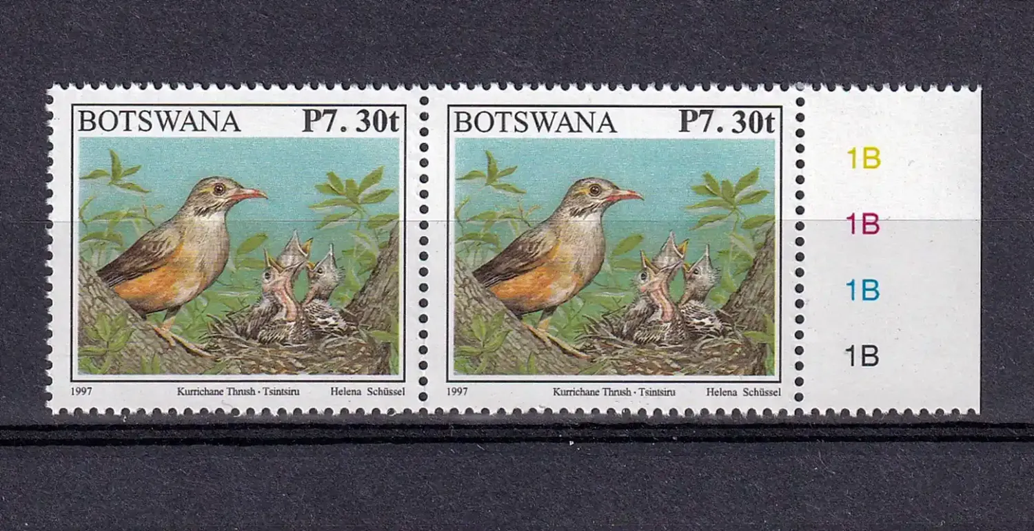 Botswana 2013 Def/Birds - 7.30/30t (surcharge of 1997). MNH(**)