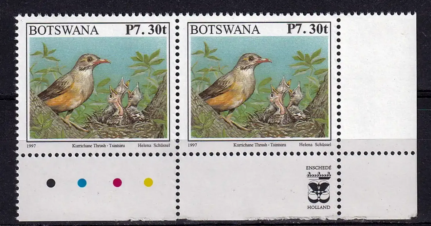 Botswana 2013 Def/Birds - 7.30/30t (surcharge of 1997). MNH(**)