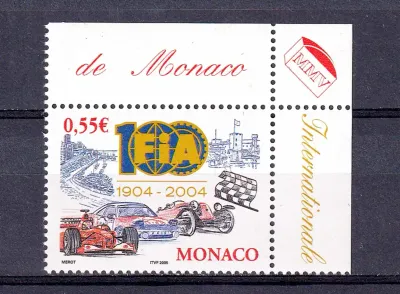 Monaco 2005 The 100th Anniv of the FIA, Automobiles-MNH(**)