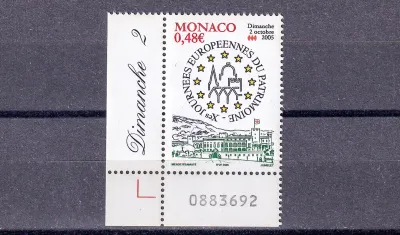 Monaco 2005 European Day of the Cultural Heritage-MNH(**)