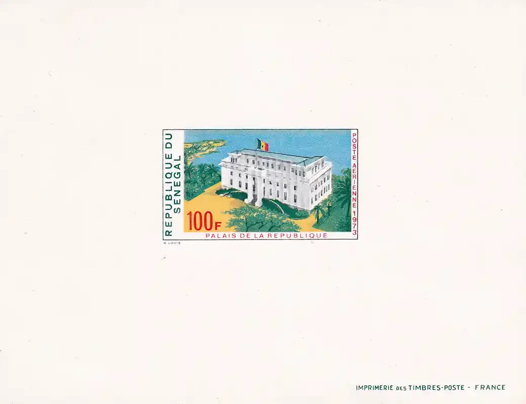 Senegal 1973 Airmail - Palace of the Republic. Imperf Sheet-MNH (**)