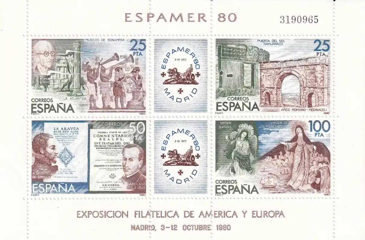 Spain 1980 International Philatelic Exhibition ESPAMER `80, Madrid (SS)-MNH (**)