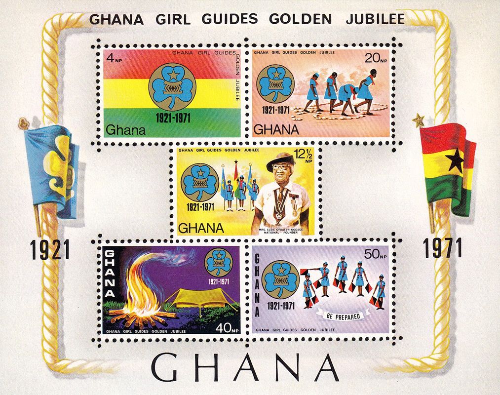 Ghana 1971 Girl Guides Golden Jubilee Imperf m/sheet-MNH (**)