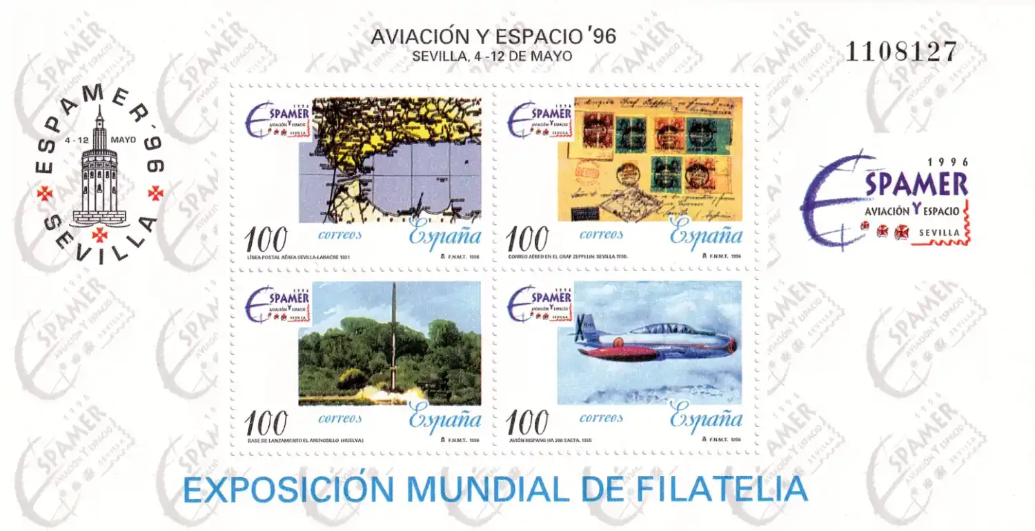 Spain 1996 Spanish-American Philatelic Exhibition ESPAMER `96 (SS)-MNH (**)
