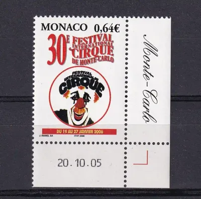 Monaco 2005 International Circus Festival, Monte Carlo-MNH(**)