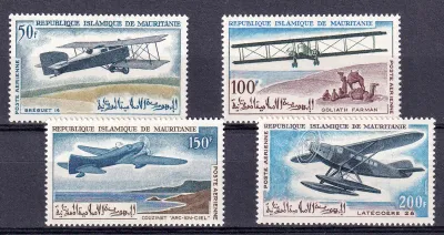 Mauritania 1966 Airmail - Early Aircraft-MNH (**) Mauritania 1966 Airmail - Early Aircraft-MNH (**)