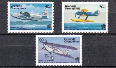 Grenada Grenadines 1983 The 200th Anniversary of Manned Flight. MNH(**) Grenada Grenadines 1983 The 200th Anniversary of Manned Flight. MNH(**)