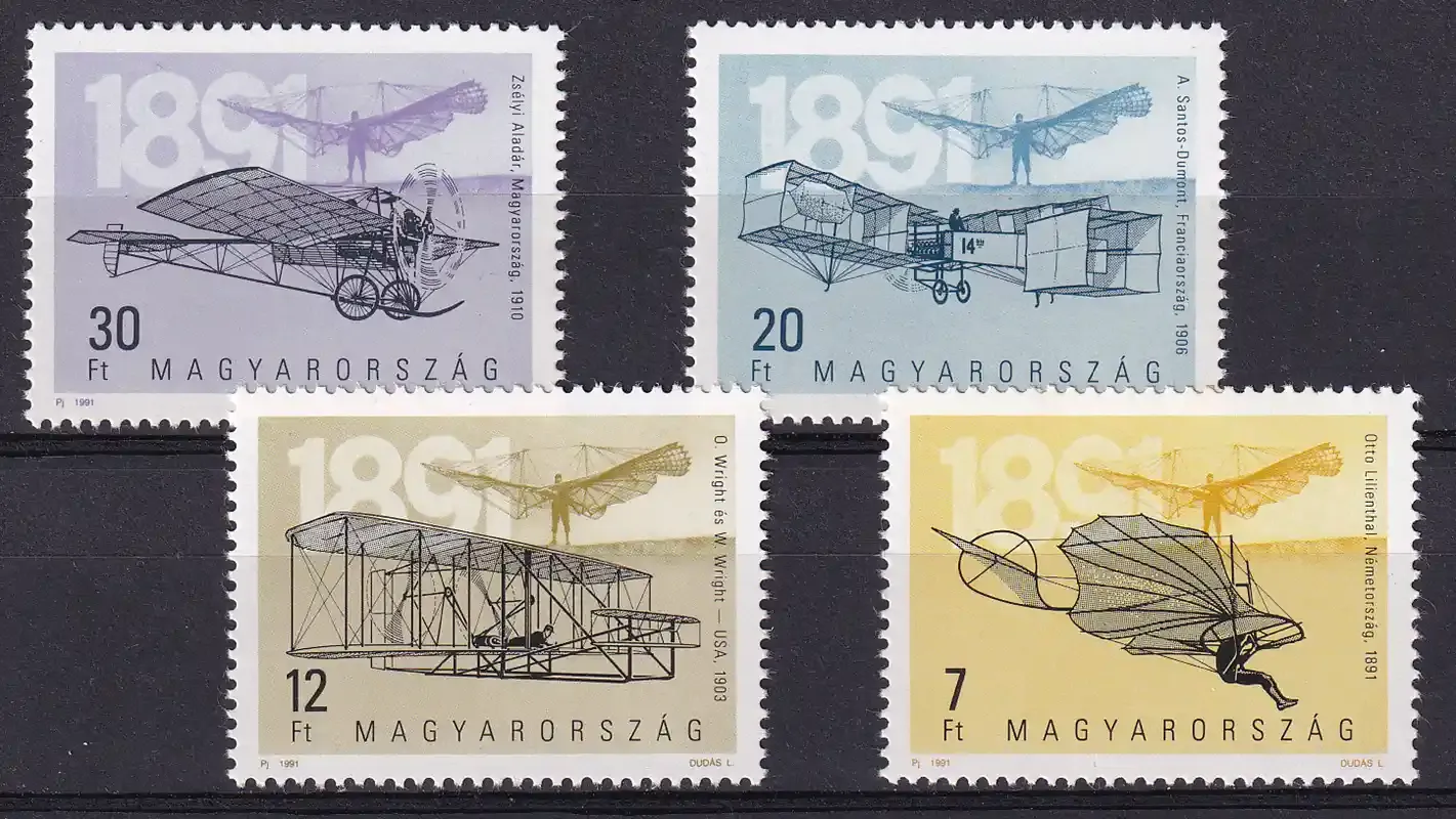 Hungary 1991 The 100th Anniversary of Airplanes-MNH (**)